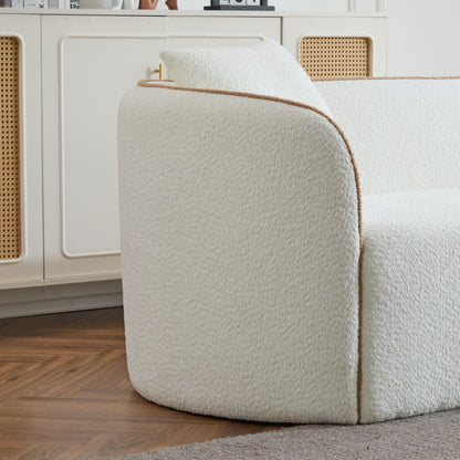 Coralna 82" Curved Sofa,3-Seater,Living Rooms,Bedrooms,Apartment Office