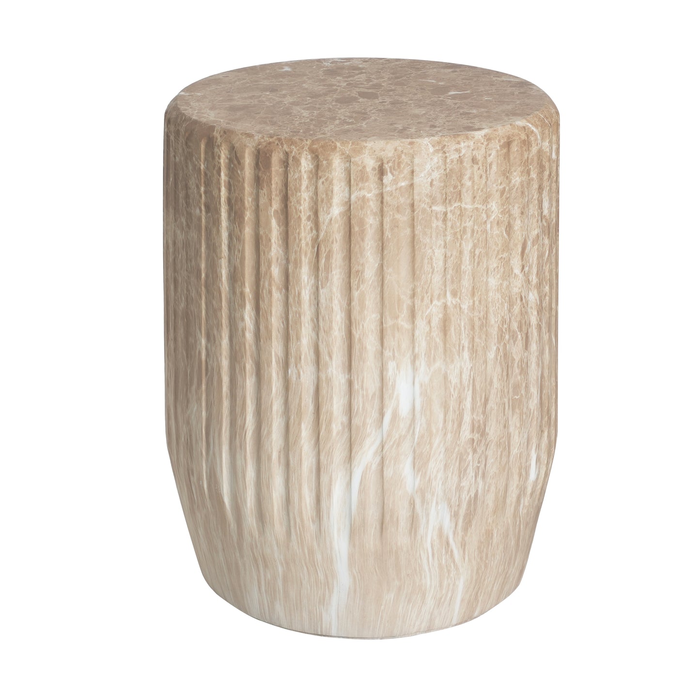 Alisarae Outdoor Cicci Carved Side Table