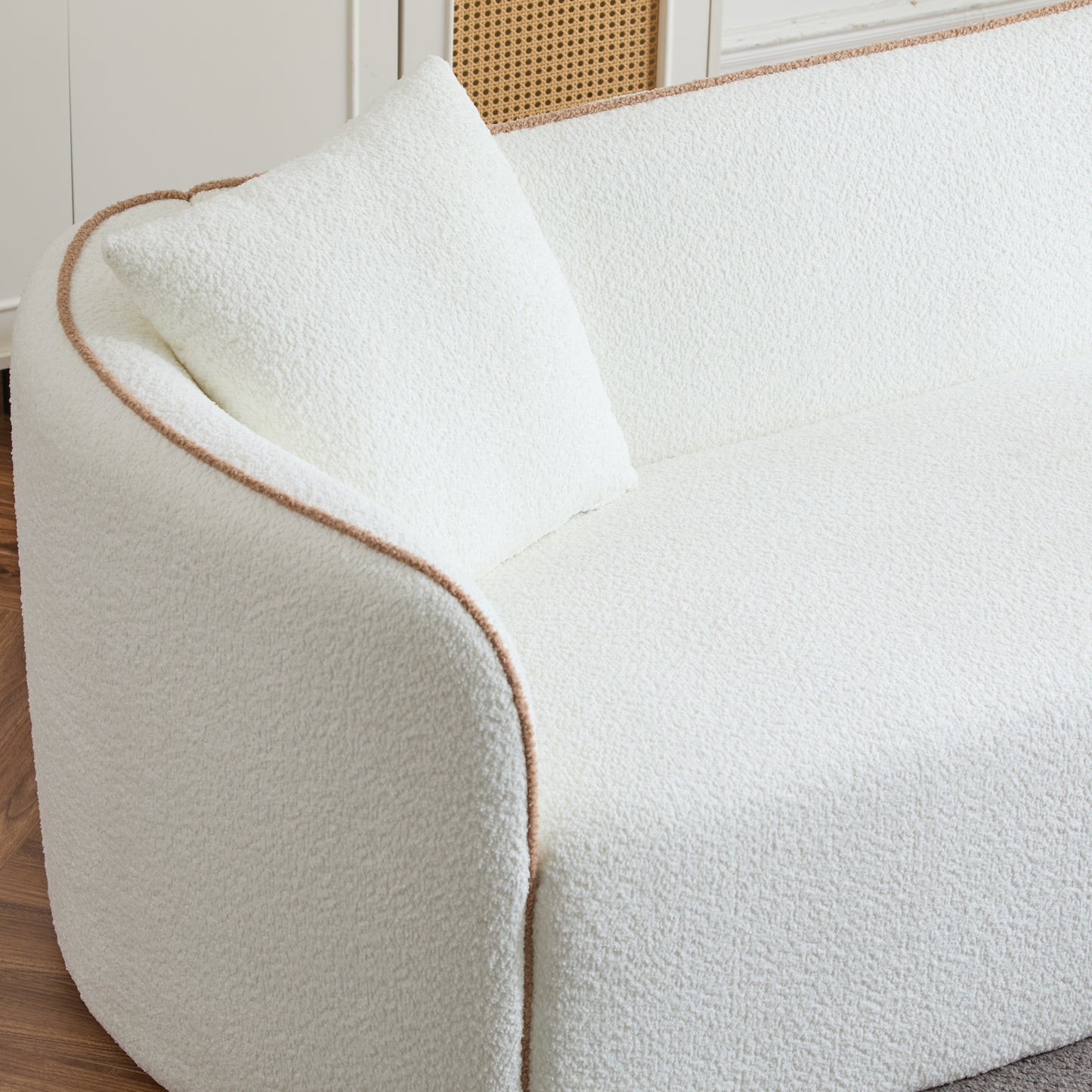 Coralna 82" Curved Sofa,3-Seater,Living Rooms,Bedrooms,Apartment Office