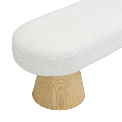Hrafnol 64"L  Dining Bench for Dining Room, Upholstered Bedroom End of Bed Entryway Bench