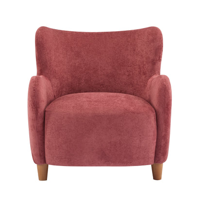 Zoe Fabric Wingback Accent Chairs Single Sofa