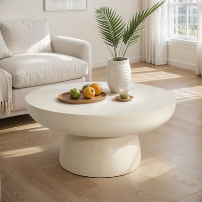 Altovelyx 27.5" Round MGO Coffee Table for Both Indoor and Outdoor