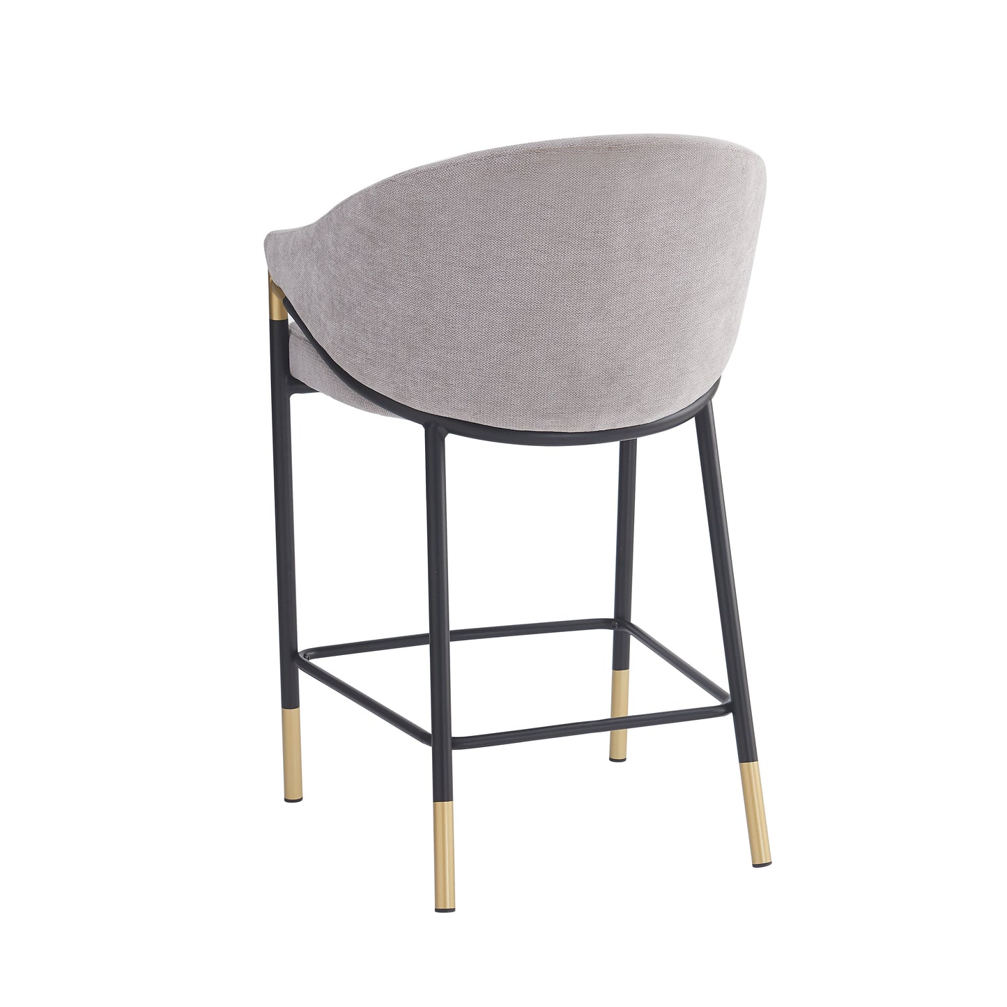 Zayana 26" Seat Height, Modern Bar Stool with Curved Armrests,Set of 2