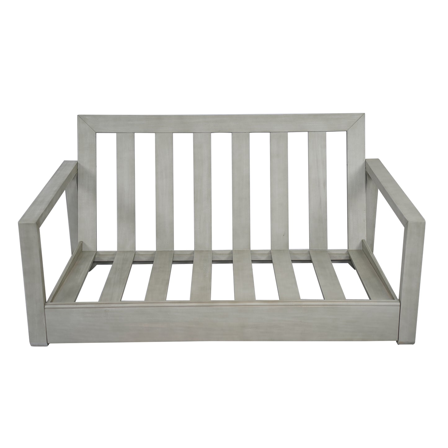 Andrae Outdoor Acacia Wood Loveseat Set with Coffee Table