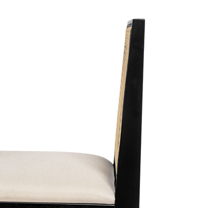 Chandian Dining Room Chairs, Cane Upholstered Kitchen Chairs Side Chairs With Cushion,Set of 2