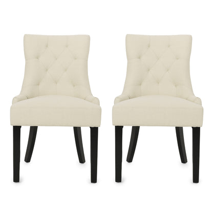 Stacy Tufted Fabric Dining Chairs (Set of 2)