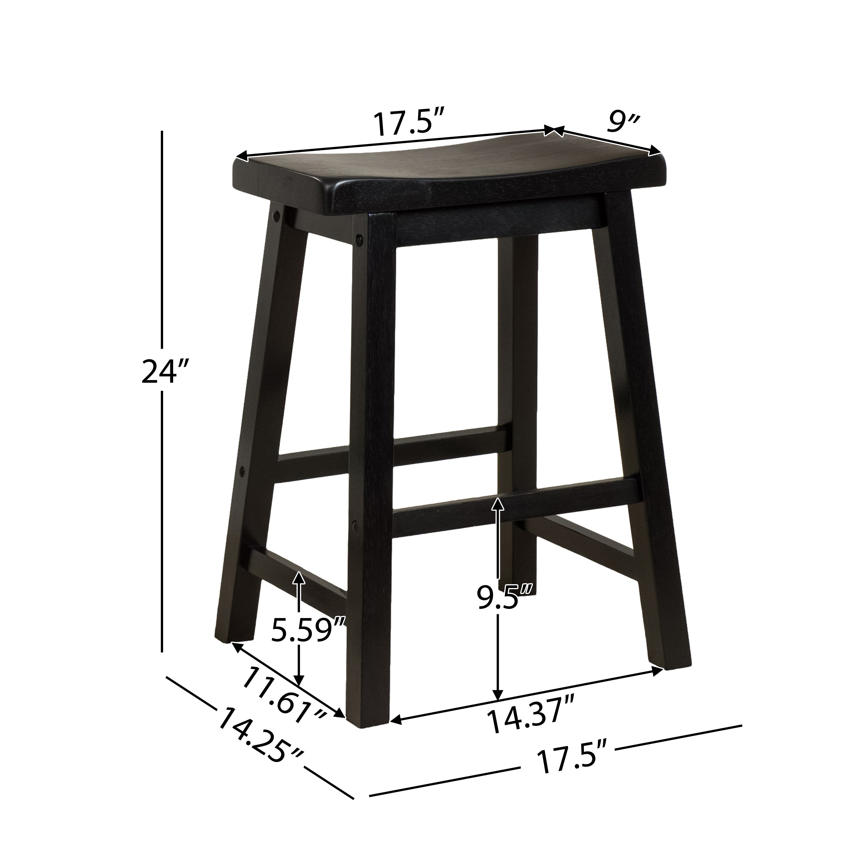 Black saddle seat bar stools clearance