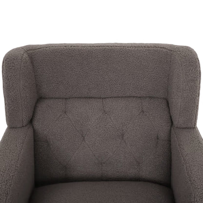 Dorelle Upholstered Accent Chair Tufted Armchair for Living Room and Bedroom