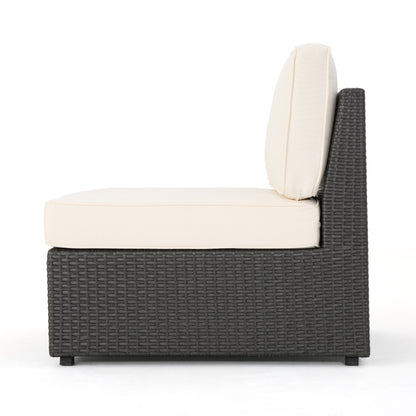 Reddington 7pc Outdoor Grey Wicker Sofa Set w/ Cushions