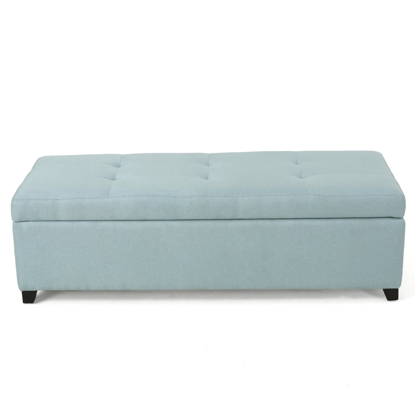 Bajia Contemporary Tufted Fabric Storage Ottoman Bench