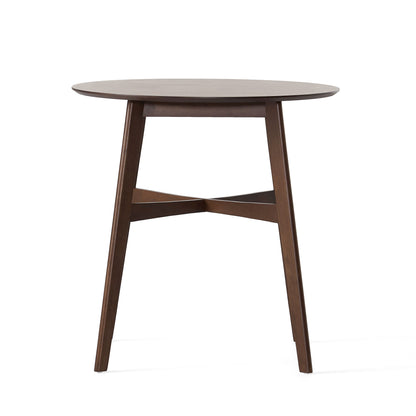 Helen Mid-Century Round Counter Height Dining Table with X-Stretcher