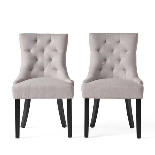 Stacy Tufted Fabric Dining Chairs (Set of 2)