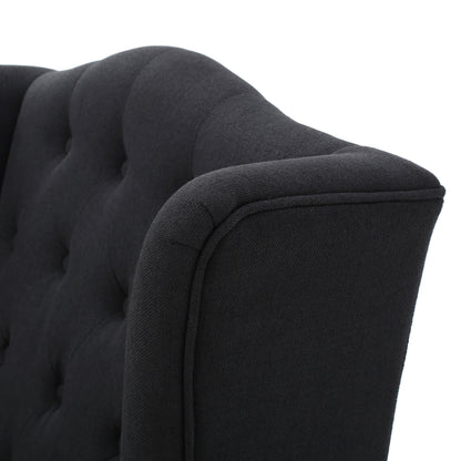 Clarice Fabric High Back Wingback  Accent Chair