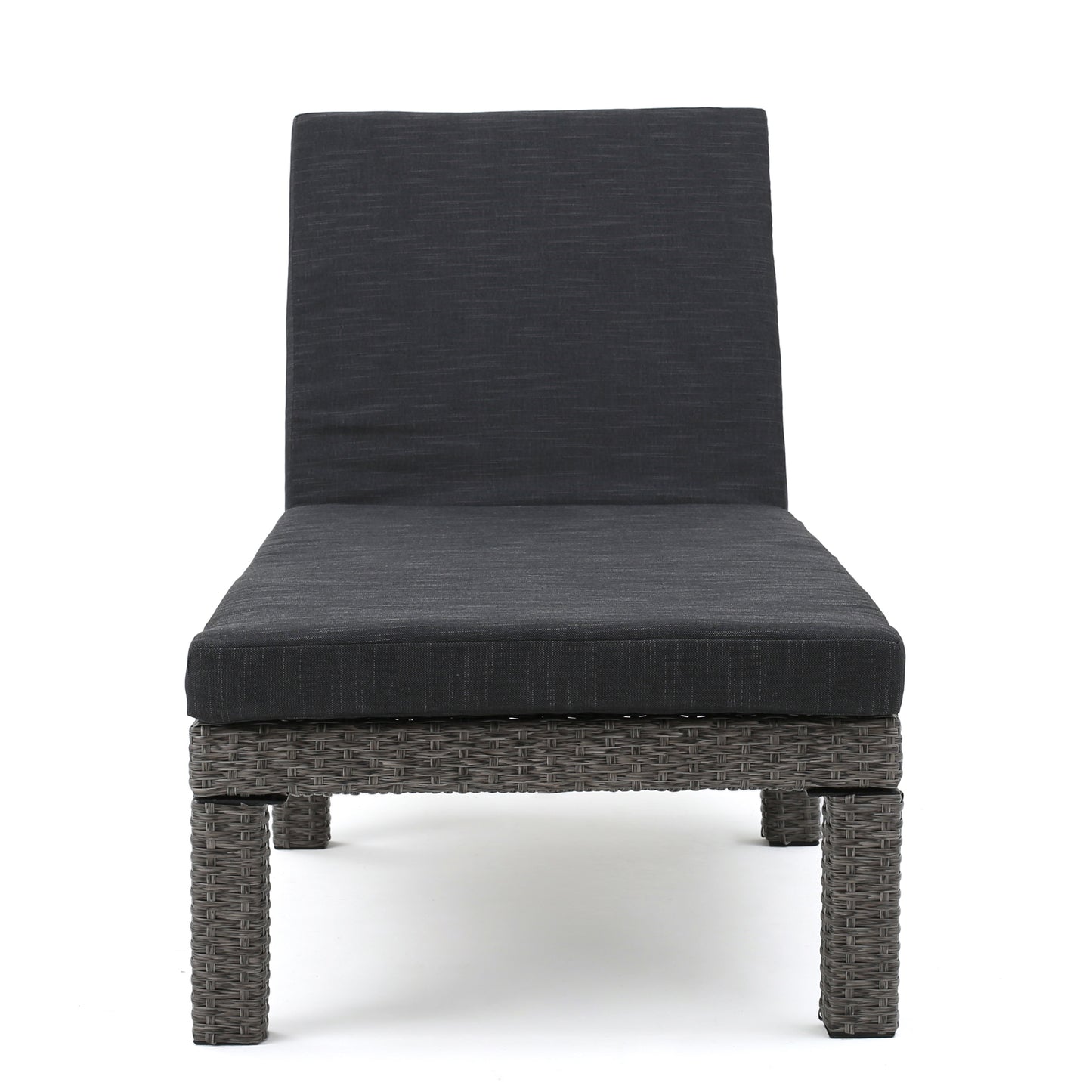 Budva Outdoor Wicker Adjustable Chaise Lounge w/ Cushion