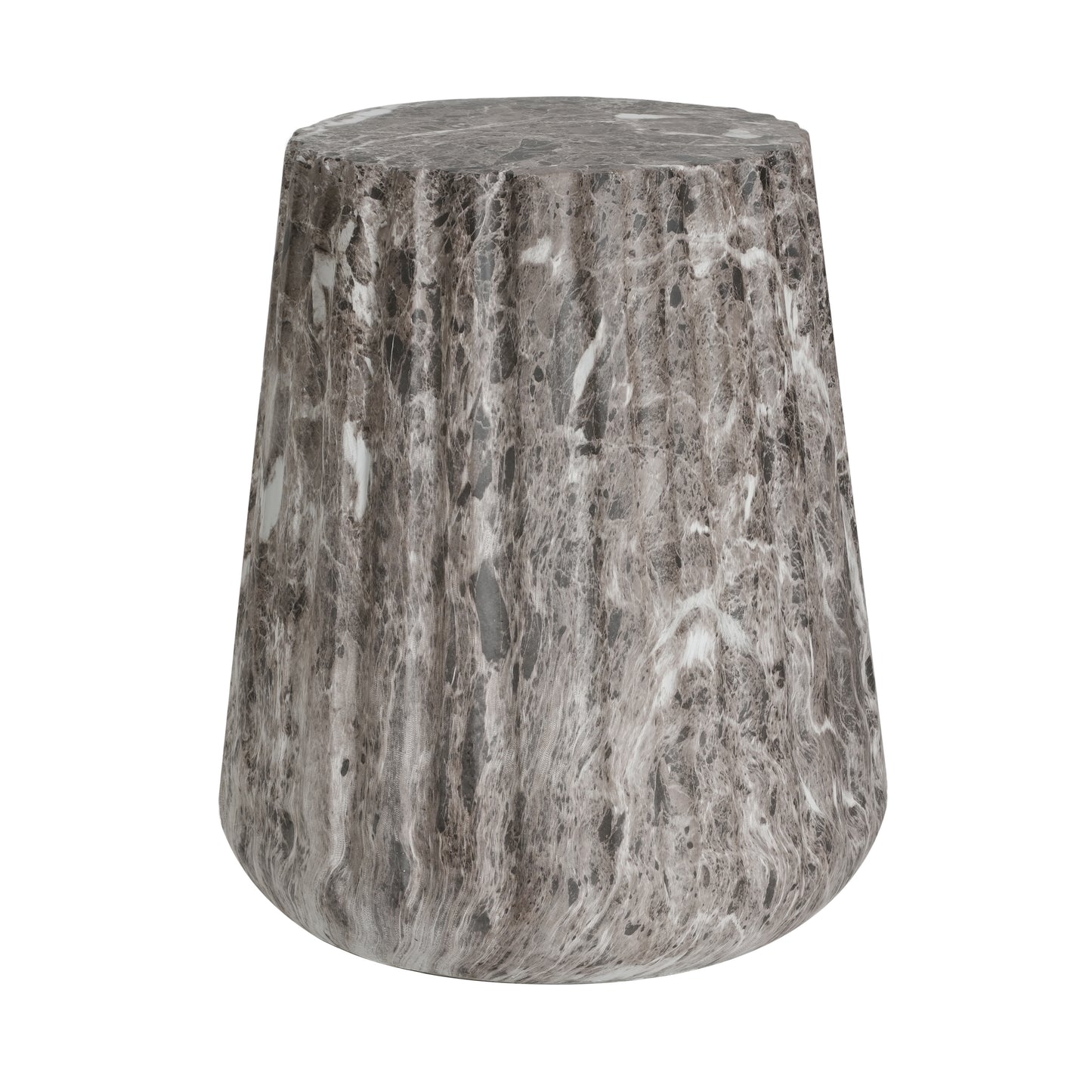 Ythariar Outdoor Cleme Carved Side Table