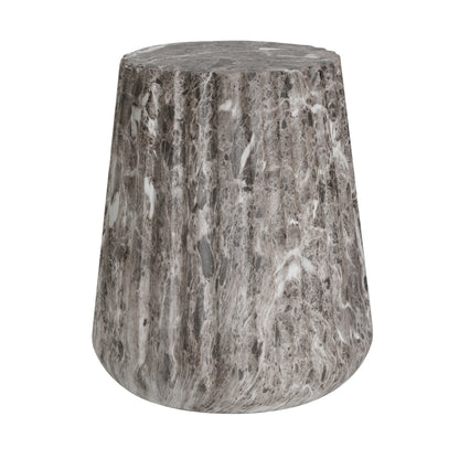 Ythariar Outdoor Cleme Carved Side Table