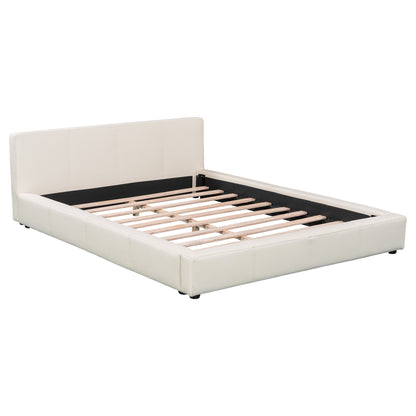 Liras Stylish Beige Upholstered Bed - The Ideal Choice for Your Bedroom
