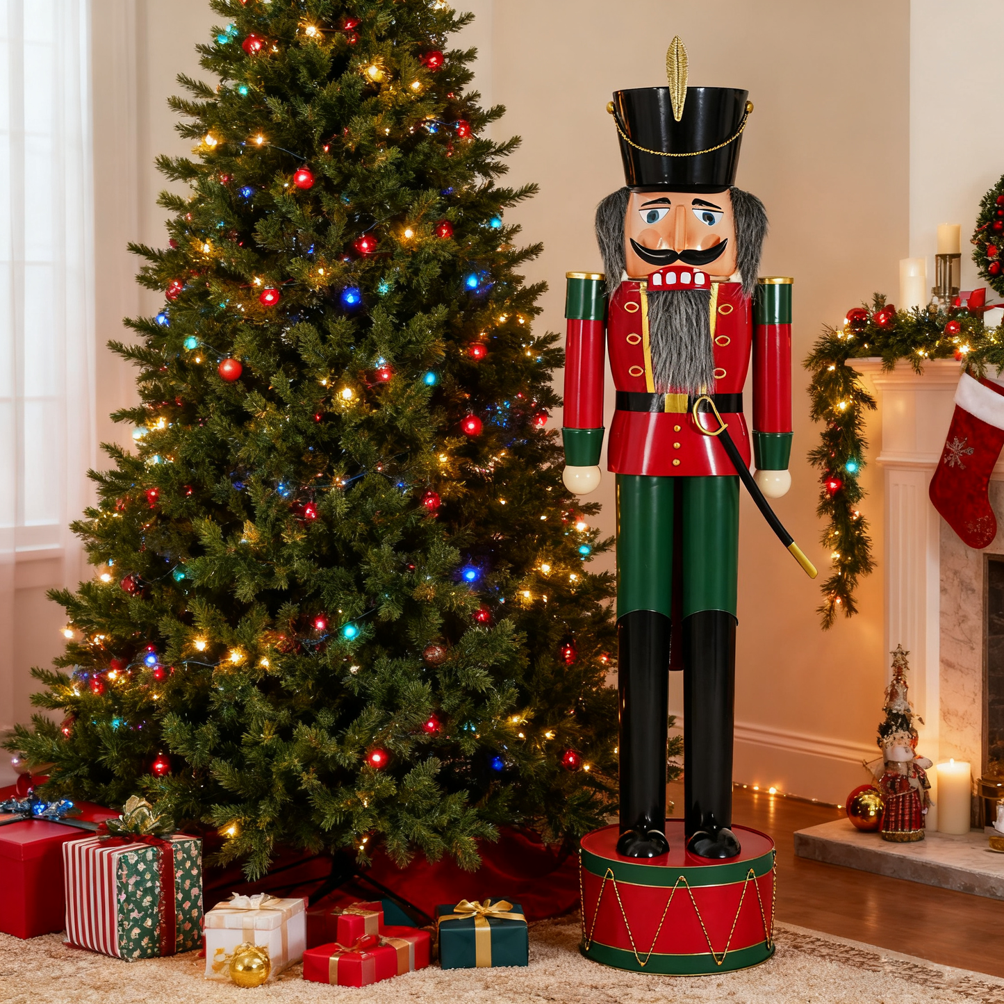 Peregrine Classic Iron Nutcracker for Holiday Decor