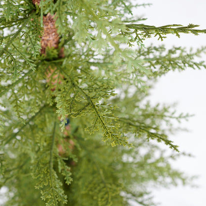 Dorian 4ft Pre-Lit Artificial Christmas 2-Piece with high-quality PE material,Set Easy Assembly,Potted stand