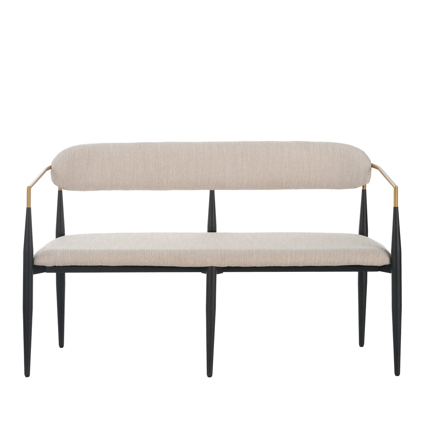Embare Minimalist  Style Metal Loveseat Settee