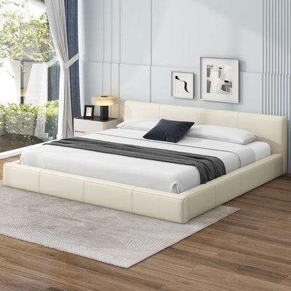 Liras Stylish Beige Upholstered Bed - The Ideal Choice for Your Bedroom