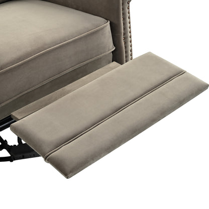 Nomae 360° Swivel Recliner Manual Rocking Recliner Home Theater Manual Recliner Chair