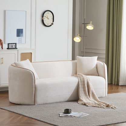 Coralna 82" Curved Sofa,3-Seater,Living Rooms,Bedrooms,Apartment Office