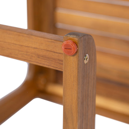 Ashwell C-shaped Acacia Wood Side Table