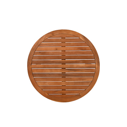 ThruBeam Outdoor Unique Tub Design 4-Seat Sofa Set with Woven Rope, 4 Pieces Acacia Wood Patio Furniture Set