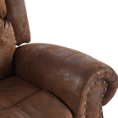 Isellen Suede Manual Glider Standard Recliner