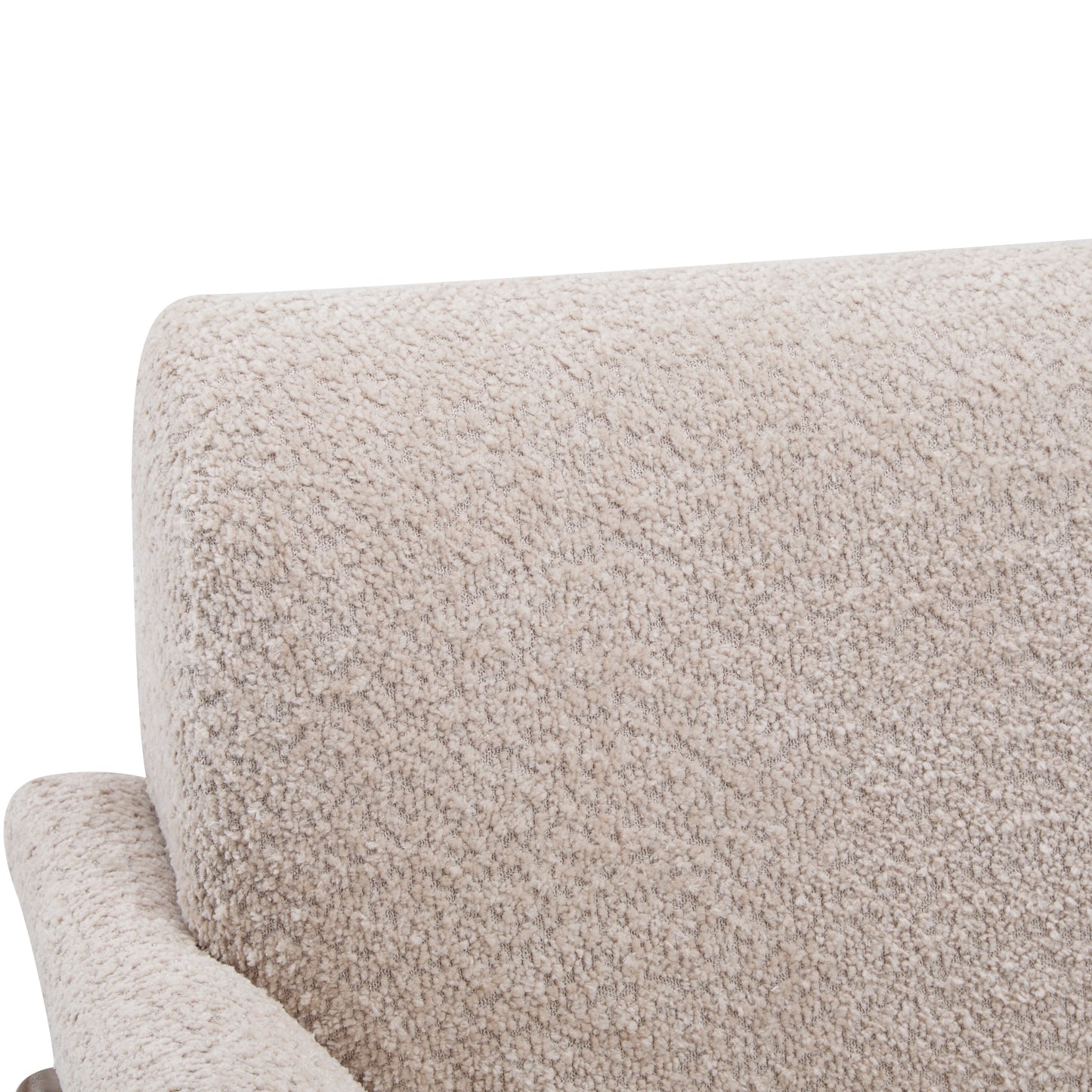 Aeionius Modern Indoor Boucle Loveseat with Flared Arms, Upholstered Fabric Sofa