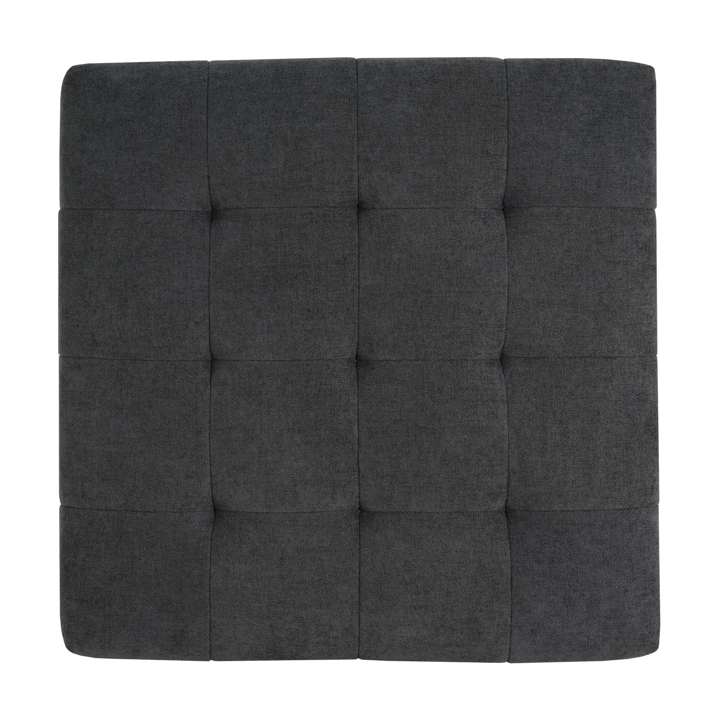 Sonicpeak Mid-Century Modern PU Upholstered Ottoman