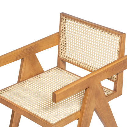 Chandiger Wood Arm Dining Chair,Set of 2