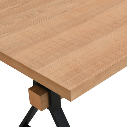 Wellain X-shaped legs Dining Table