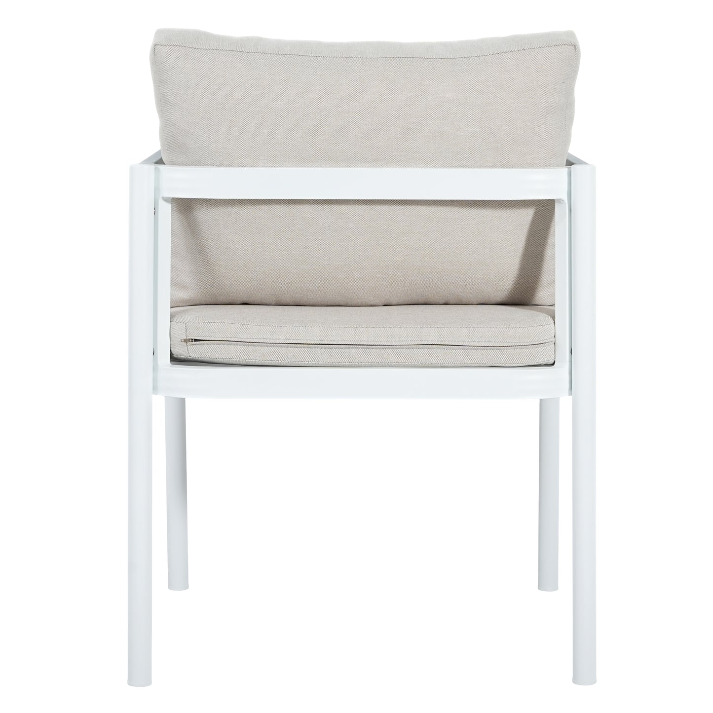 Thorne Outdoor Dining Chair Set of 2, All-Weather Aluminum Frame Patio Chairs with Fabric Cushions, 300lbs Capacity