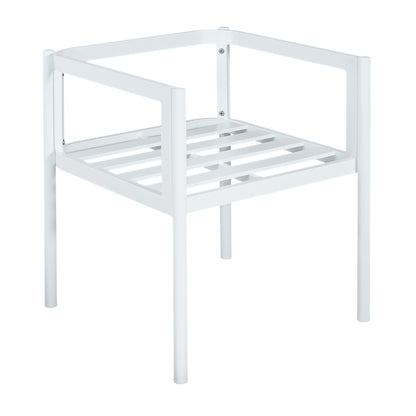 Thorne Outdoor Dining Chair Set of 2, All-Weather Aluminum Frame Patio Chairs with Fabric Cushions, 300lbs Capacity