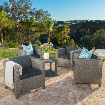 Venice Outdoor Wicker Club Chair (set of 4)