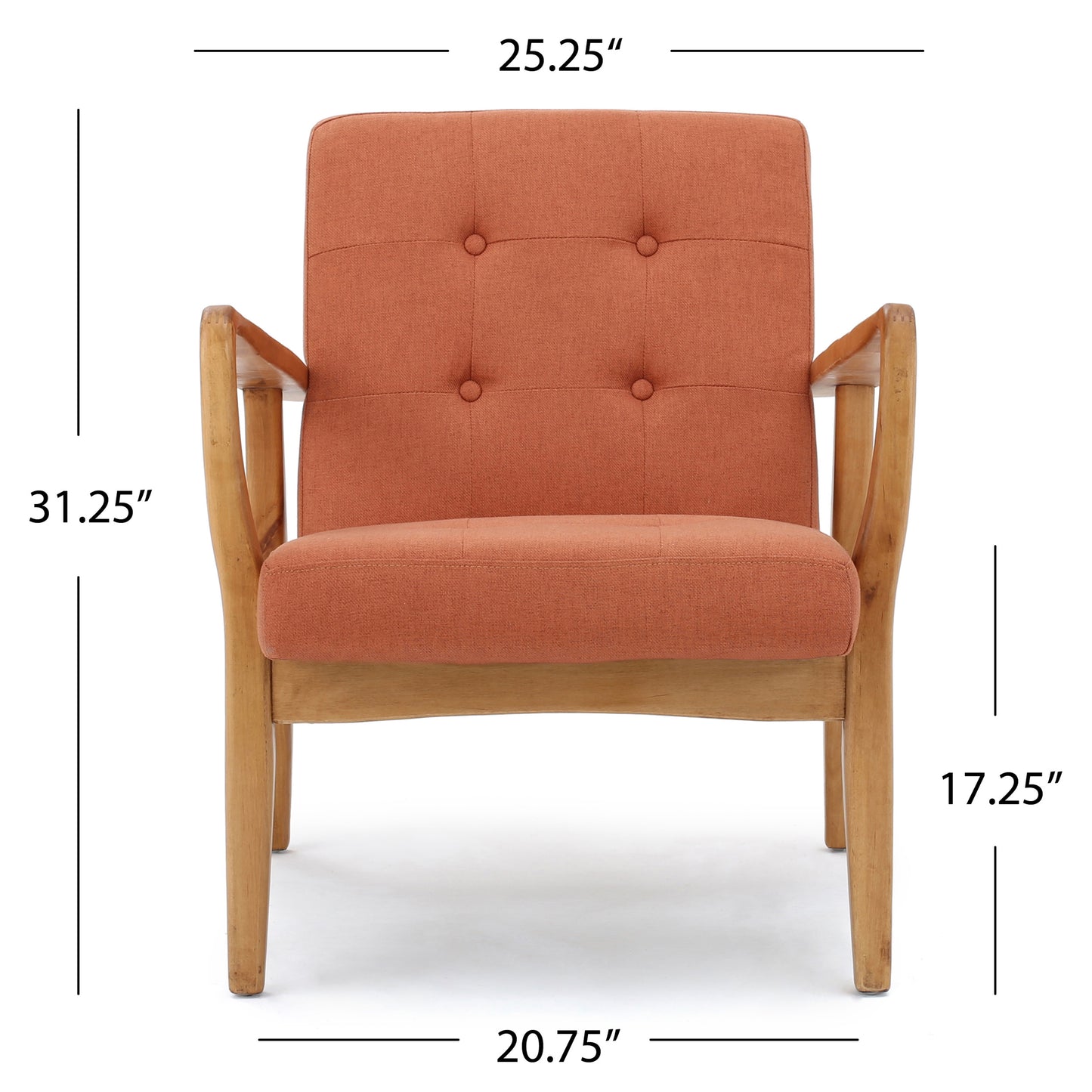 Gunther French-Style Contemporary Fabric Club Chair