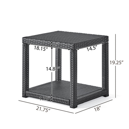 Palawan Outdoor Wicker Accent Table