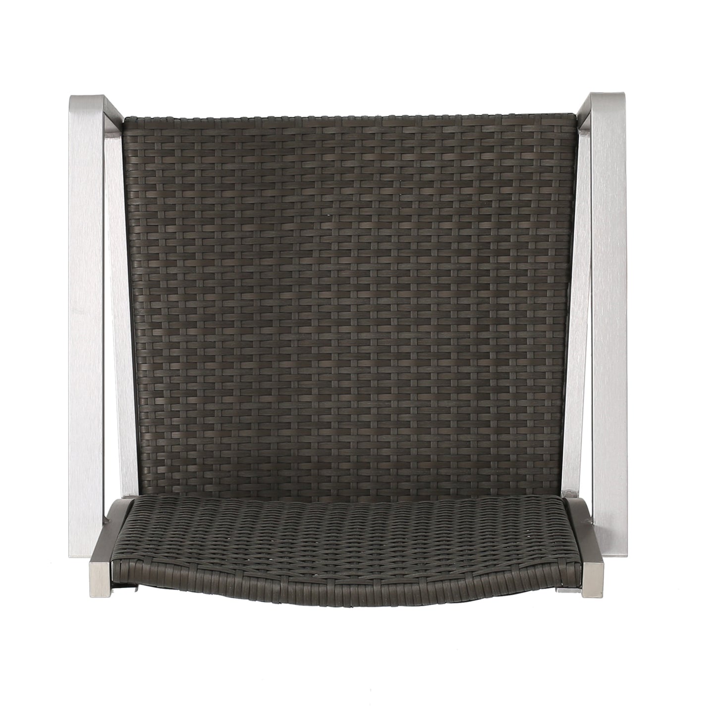 Capral 30-Inch Outdoor Grey Wicker Barstools (Set of 2)