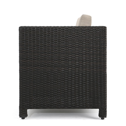 Feronia Outdoor 10 Piece Wicker Patio Set w/ Water Resistant Cushions