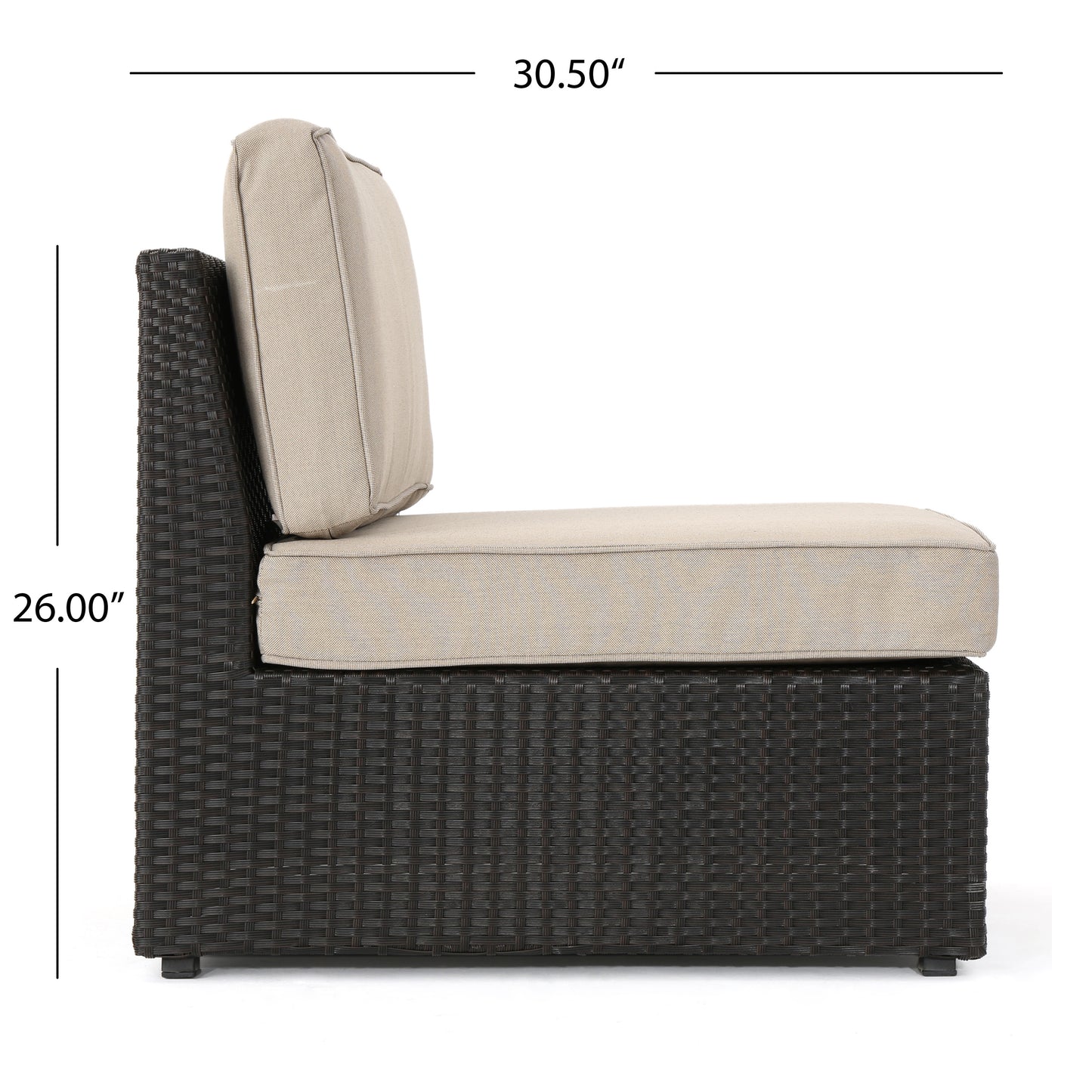 Reddington Outdoor Wicker Sectional Set w/ Cushions