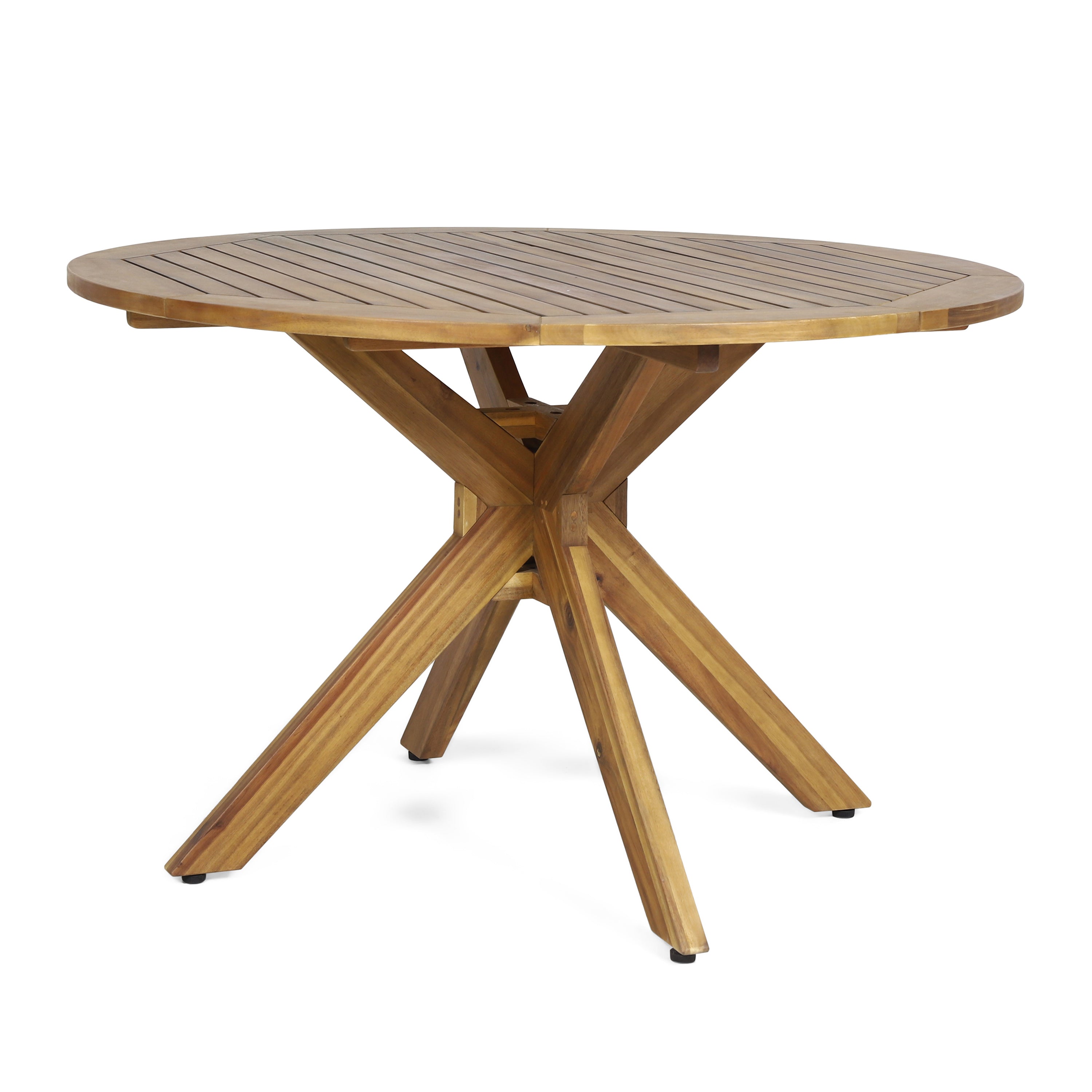 Acacia wood outdoor store dining table