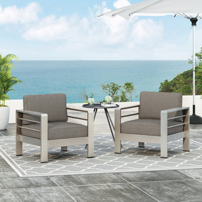 Coral Bay Outdoor Club Chairs w/ Water Resistant Cushions