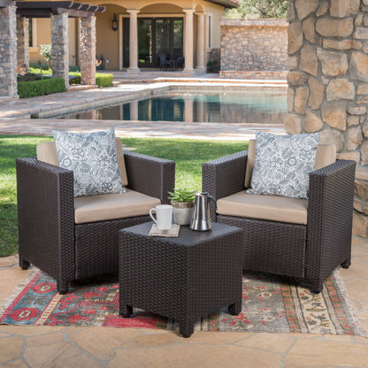 Venice 2-Seater Outdoor Chat Set with Side Table