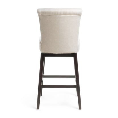 Tristan 32-Inch Wheat Fabric Swivel Barstool