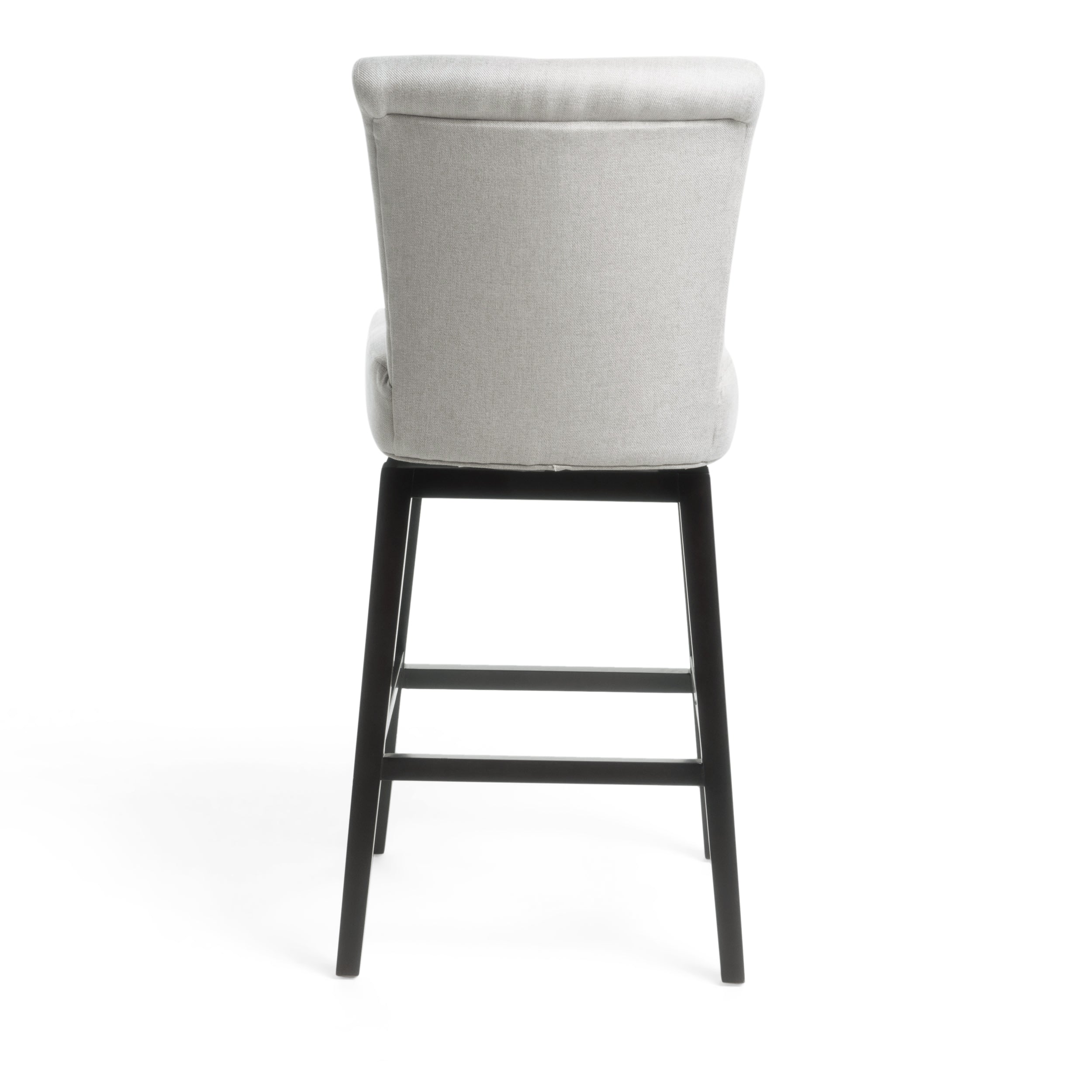 Tristan 28 Inch Fabric Swivel High Back Counter Stool GDFStudio