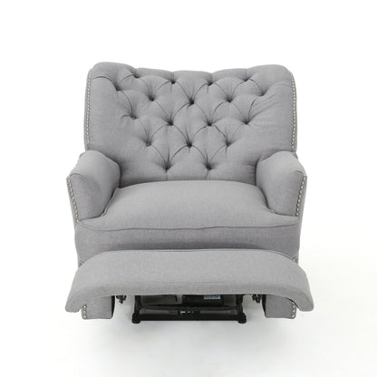 Palermo Tufted Fabric Power Recliner Chair
