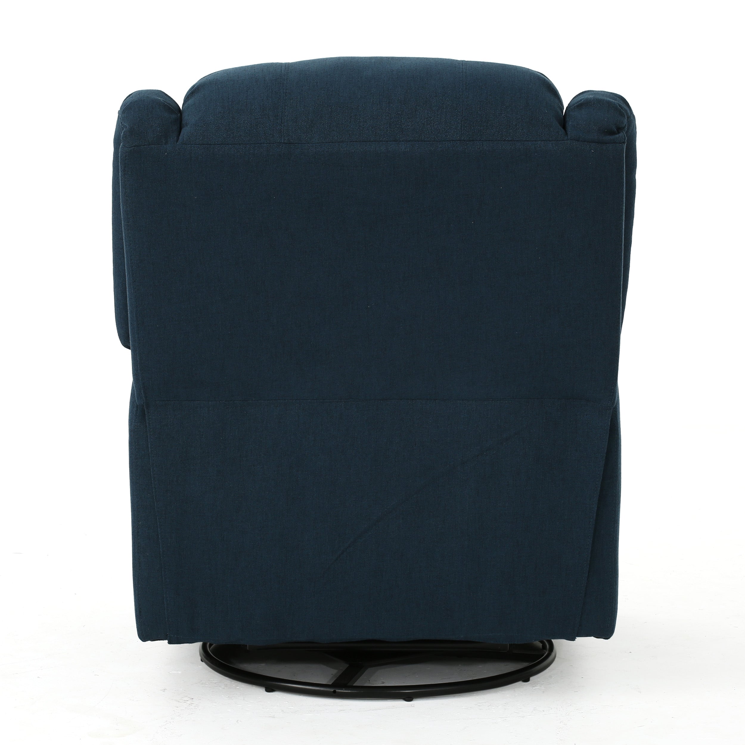 Jemma Tufted Fabric Swivel Gliding Recliner Chair GDFStudio