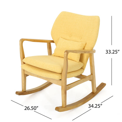 Balen Mid Century Modern Fabric Rocking Chair